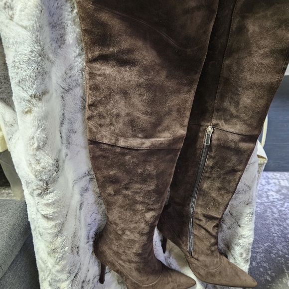 Victoria's Secrets Brown Suede Boots - Picture 1 of 11